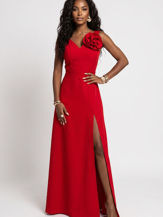 Summer Maxi Dress for Wedding / Christening Red