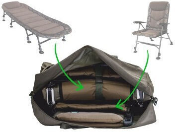 Zfish Aquacore XL Geantă pentru pat scaun de pescuit 100x90x25 cm Verde