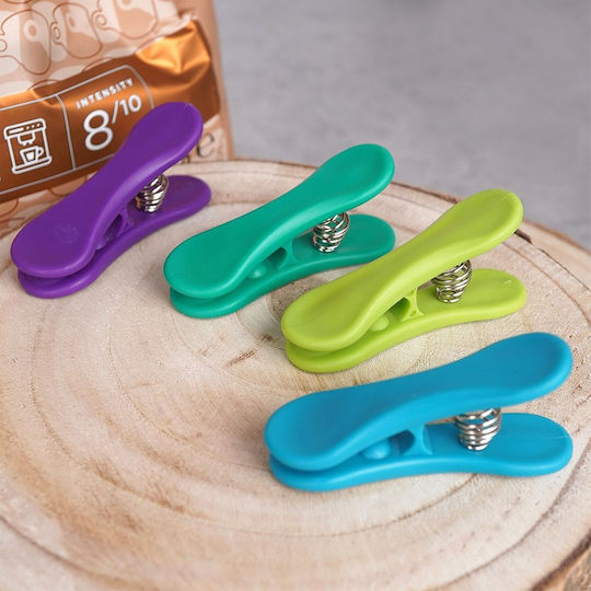 6 Stück Büroklammern und Binder Clips Gewürztasche