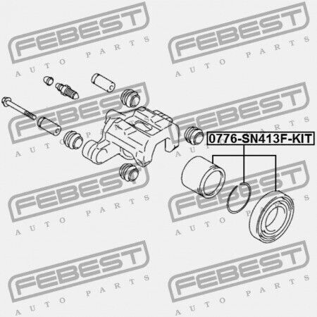 Front Brake Caliper Piston Repair Kit Suzuki Jimny Sn413 1998-2018 55830-78A00