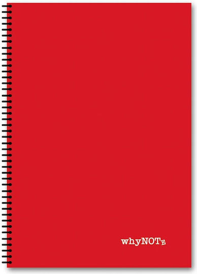 WhyNote Σπιράλ Τετράδιο Ριγέ Α4 2 Θεμάτων Colors (Διάφορα Σχέδια)