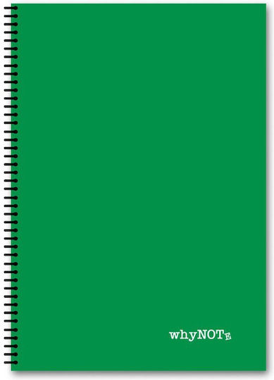 WhyNote Σπιράλ Τετράδιο Ριγέ Β5 2 Θεμάτων Colors (Διάφορα Σχέδια)