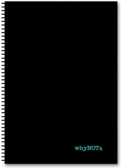 WhyNote Spiral Ruled B5 Notebook 3 Subjects Colors (Miscellaneous Designs)