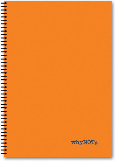 WhyNote Spiral Ruled B5 Notebook 3 Subjects Colors (Miscellaneous Designs)