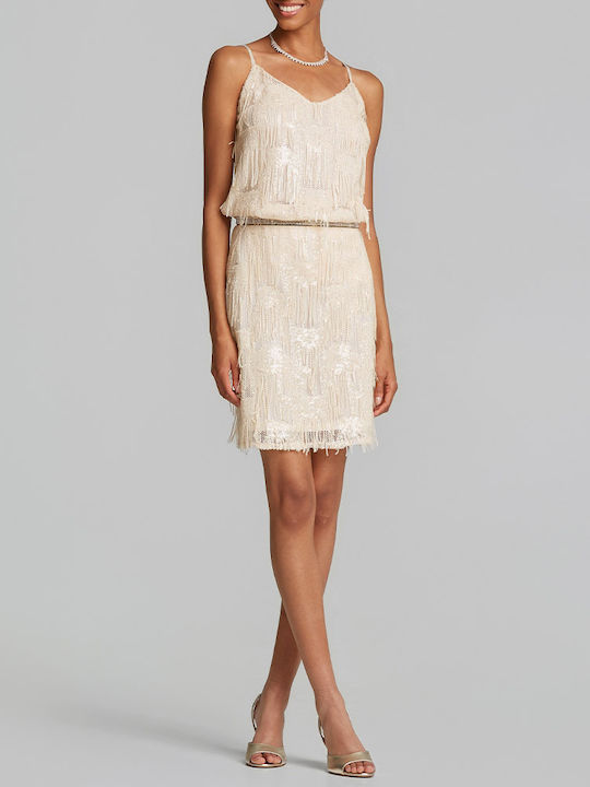 Women's Blouse with Straps Cream