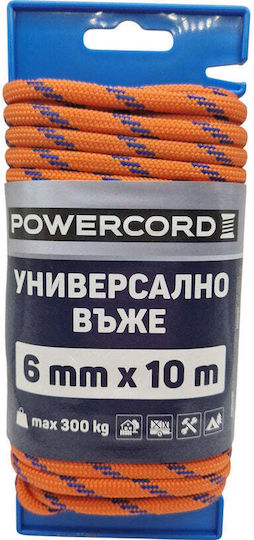 Universal Rope Powercord 6 Mm 10 M Orange