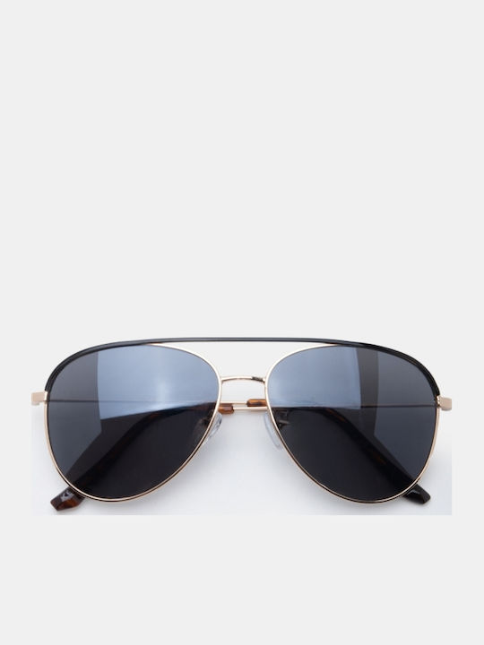 Luigi Unisex Sunglasses With Blue Metallic Frame And Blue Lens 4924006