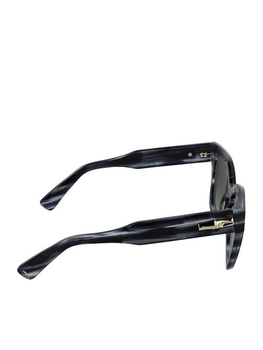 Longchamp Longchamp Damen Sonnenbrille mit Grauem Horn umrandetem Rahmen und Grüner Verlaufsfarbe Linse LO0791 036