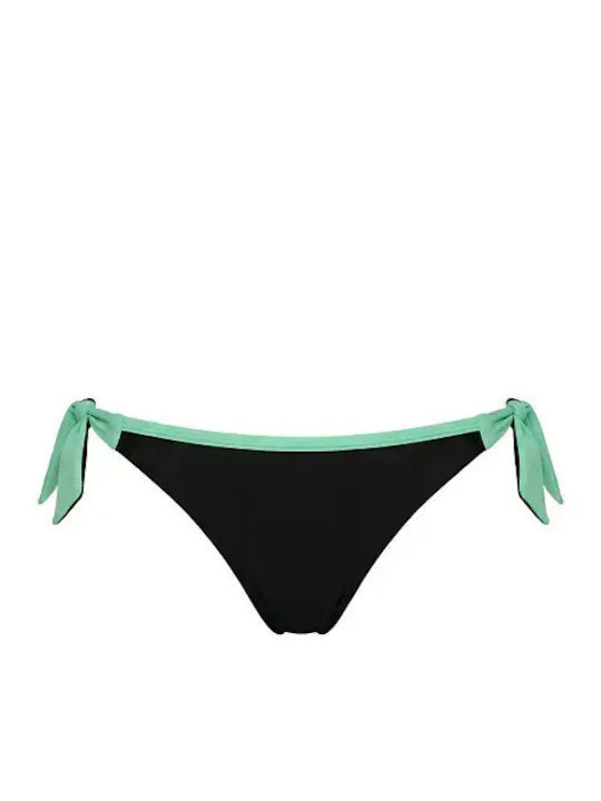 Bikini Slip with Laces Green / Navy