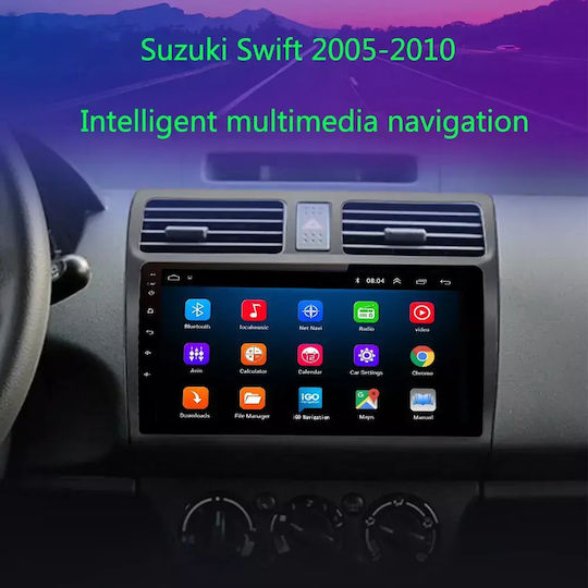 Hyper Sistem Audio Auto pentru Suzuki Swift 2011 Bluetooth USB Wi-Fi GPS Apple CarPlay Android Auto cu Ecran Tactil 10"