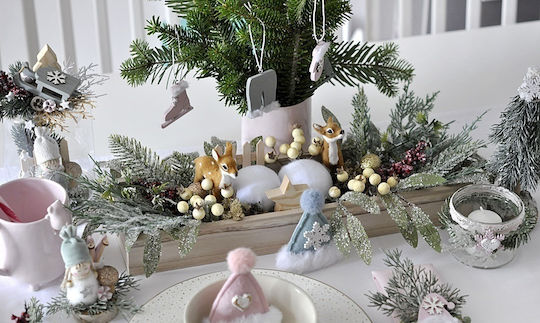 dpCraft Weihnachtskranz Dekoratives Zweigstelle Länge 11cm 6 Stück Rot