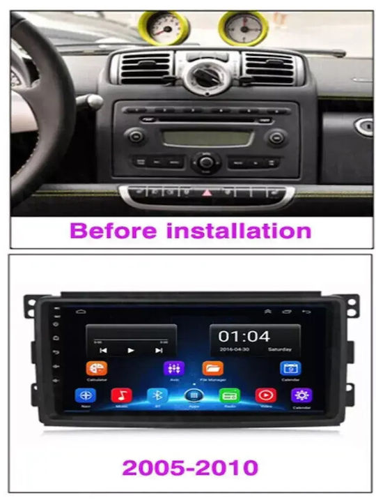 Hyper Sistem Audio Auto Pentru Smart ForTwo 2007 Bluetooth USB Wi-Fi GPS Apple CarPlay Android Auto Cu Ecran Tactil 9