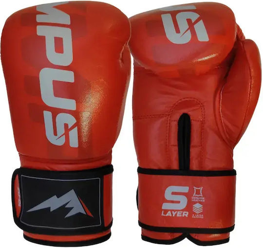 Olympus Sport 401035V.10oz.Black Boxing Gloves Leather for Competition Black