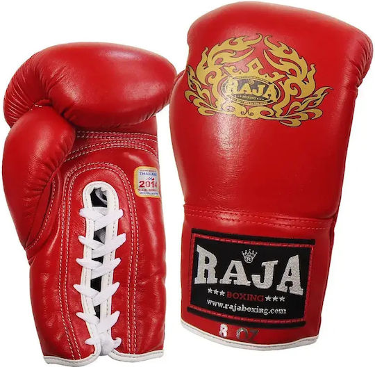 Raja Boxing Gloves Leather Competition Blue