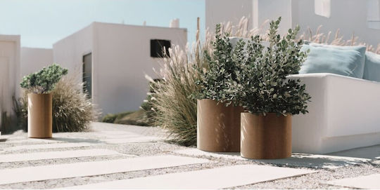 Ethick Γλάστρα Πλαστική Corten 30εκ.