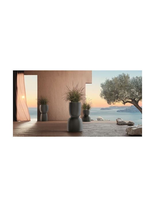 Ethick Γλάστρα Πλαστική Concrete Gray