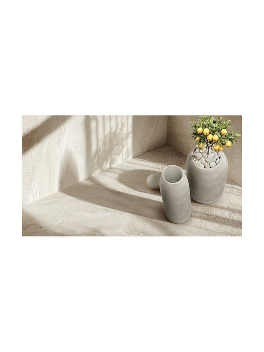 Ethick Kunststoff-Blumentopf Rot-Ocker 48x48x60cm