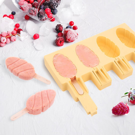 Wooden Ice Pop Sticks 50 Pcs