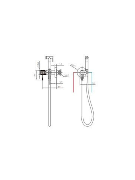 Imex Bidet Sprayer Black Imex Bidet Sprayer Black