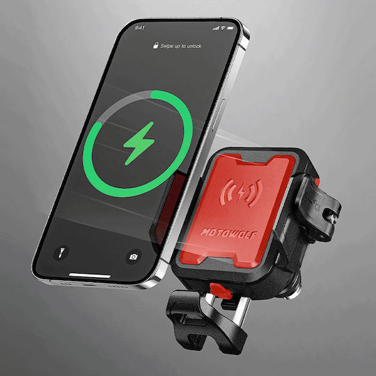 Motowolf Motorcycle Phone Mount with Adjustable Arm for the Handlebar