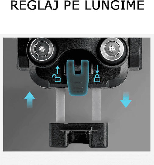 Motowolf Motorcycle Phone Mount with Adjustable Arm for the Handlebar