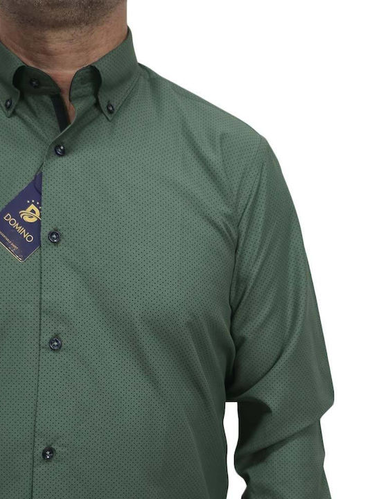 Long Sleeve Shirt in Regular Fit Green