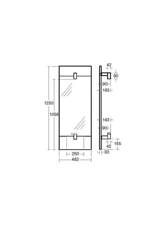 Ideal Standard Bathroom Mirror Silver