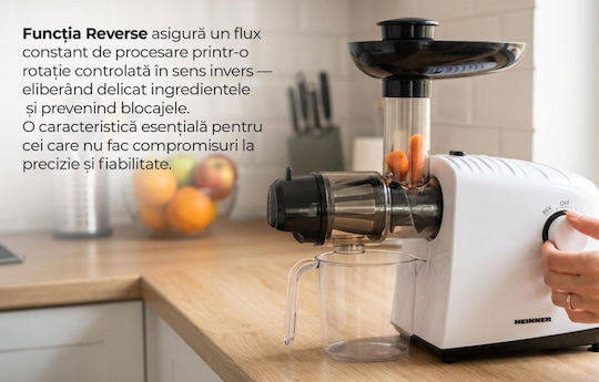Heinner Μηχανή Άλεσης Κιμά / Ντομάτας 1340W Λευκή