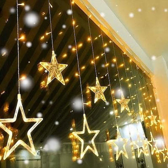 Christmas Waterproof Illuminated Plastic Star Warm White