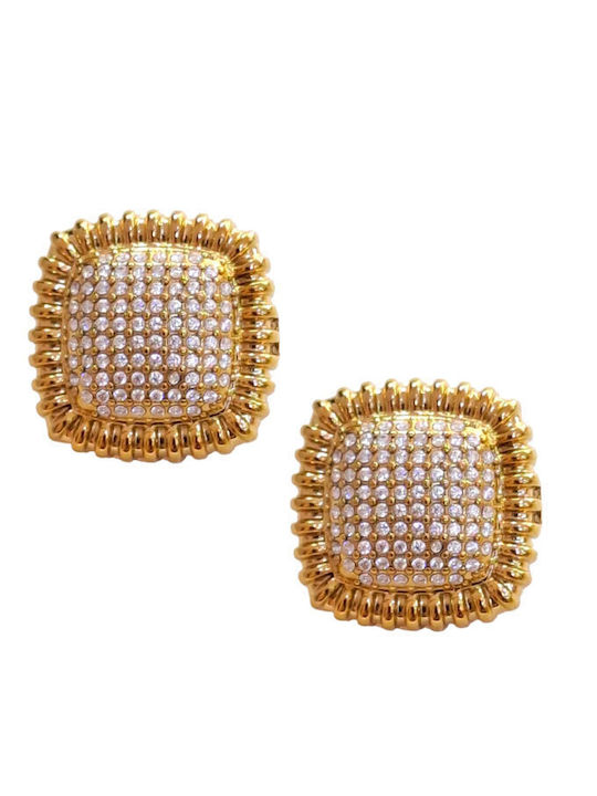 Touch Earrings Made of Gold Plated Steel