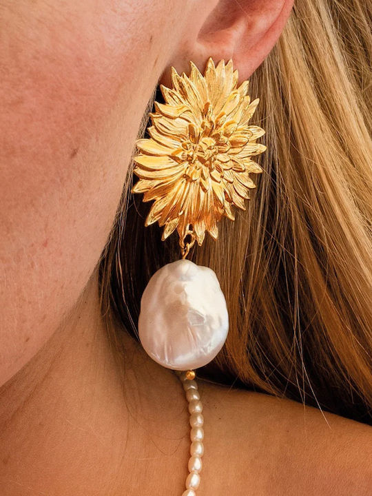 Caroline Svedbom Gold Plated Earrings With Pearls Caroline Svedbom Gold Plated Earrings With Pearls