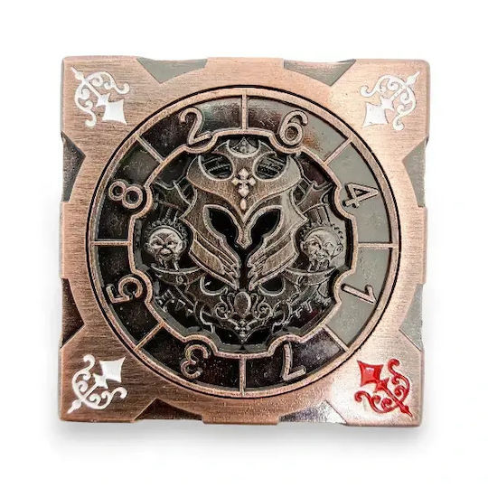 Suegao 7-in-1 Metallic Cube Spinner Dice D4-d20 Tabletop Rpg Copper Bronze