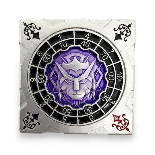 Suegao 7-in-1 Metallic Cube Spinner Dice D4-d20 Tabletop Rpg Silver Purple