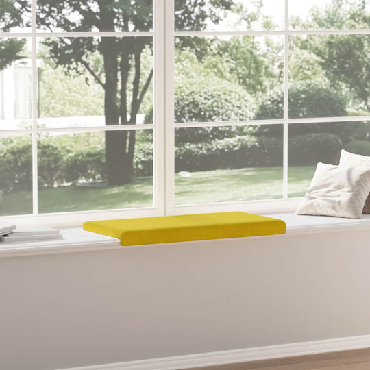 vidaXL Perna De Canapea Din Catifea Galbenă 38x80cm