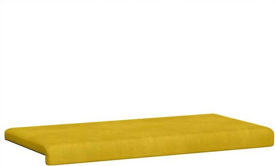 vidaXL Perna De Canapea Din Catifea Galbenă 38x80cm