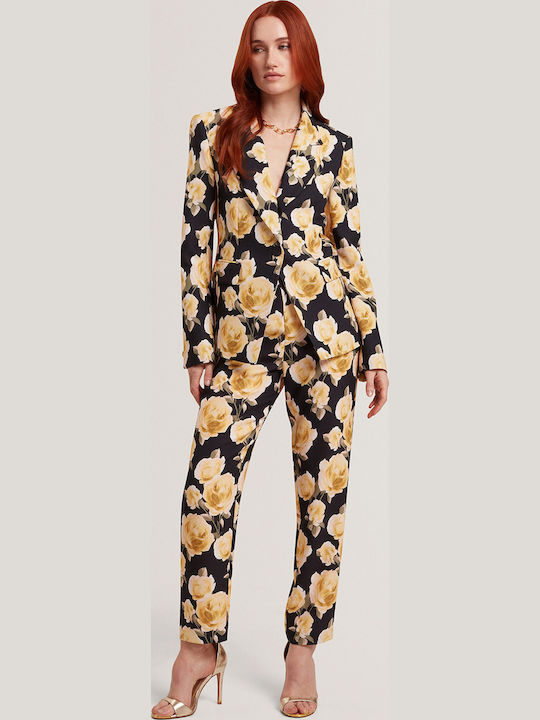 Women's Black Suit in Tapered Leg Style 284854