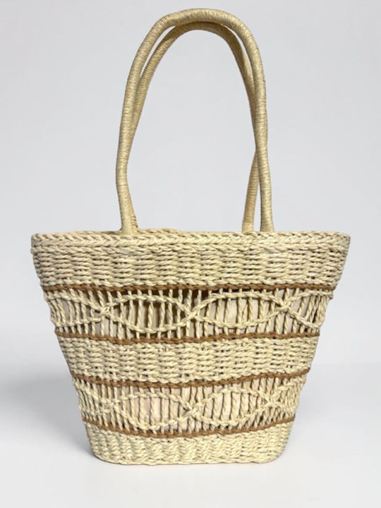 Straw Women's Shoulder Bag Beige