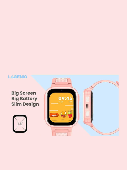 Kinder-Smartwatch 4G mit GPS & Kamera Schwarz