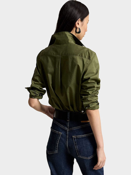 Shirt Long Sleeve Women's Shirt Olive