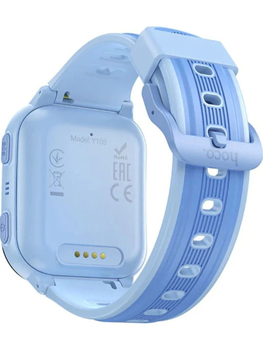 Hoco Kids' Smartwatch 4G with GPS & Camera Light Blue