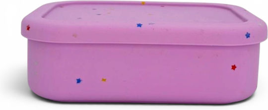 Dodo's Land Kids Food Container Made of Silicone 0.86 Litre Pink 18.6 x 13.6 x 6.15 cm