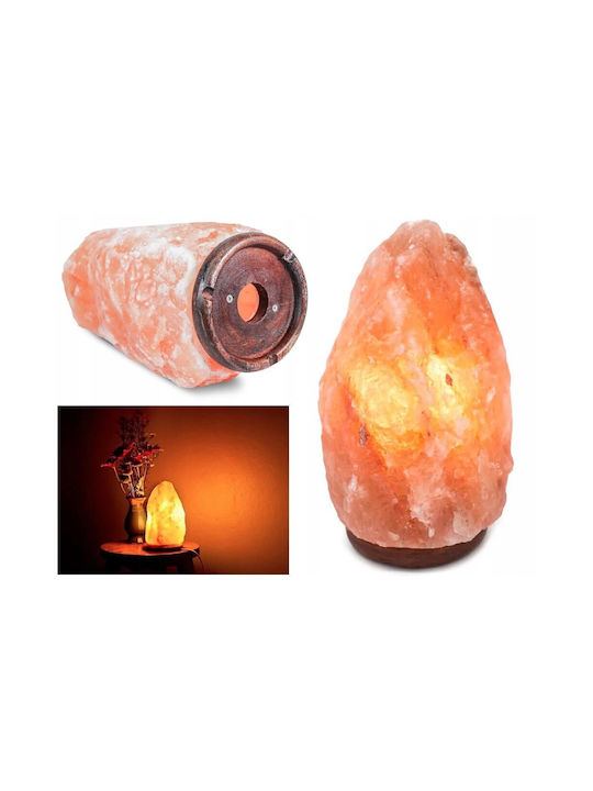Himalayan Salt Stone Lamp E14 15 Watt 3–5 Kg Adjustable Lighting 21cm Aria Trade