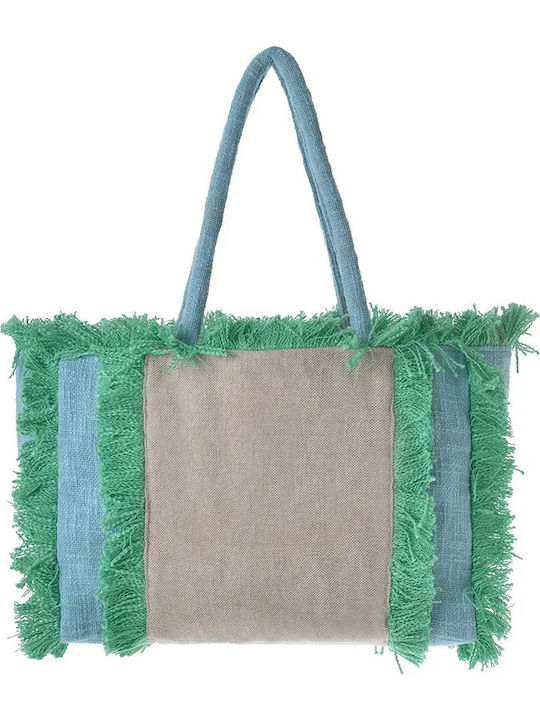 Ble Resort Collection Текстилна Плажна Чанта Бежова