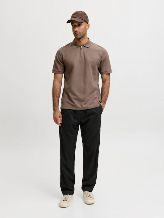 Pantaloni Barbati Chino Elastic Relaxed Fit Negru
