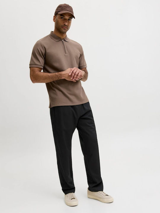 Pantaloni Barbati Chino Elastic Relaxed Fit Negru