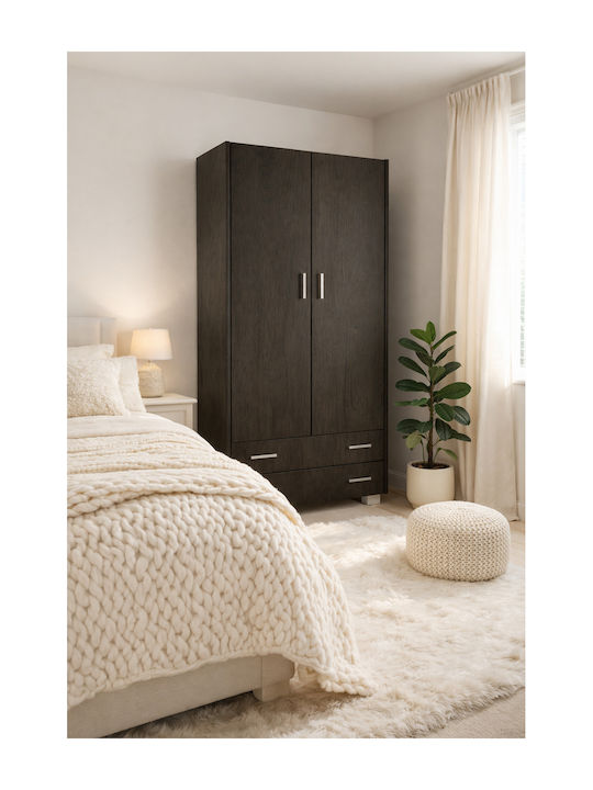 Δίφυλλη Ντουλάπα Wenge 105x50x180cm