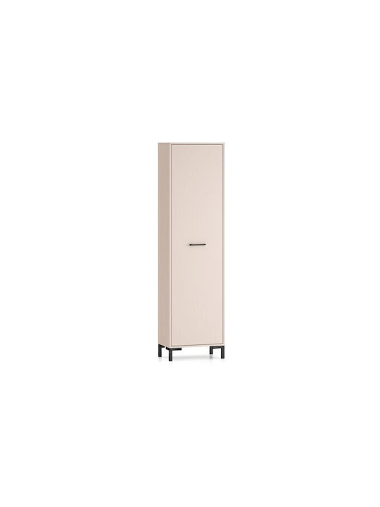 Fiolevo 100 Единична Врата Гардероб със Огледало Кашмир 54x33x200см