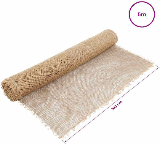 vidaXL Țesătură Decorațiuni Loneta 100x500cm Naturală