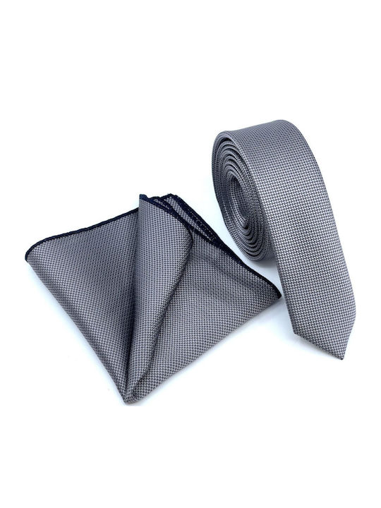 Legend Accessories Legend Set Cravate Bărbați Gri Full Face