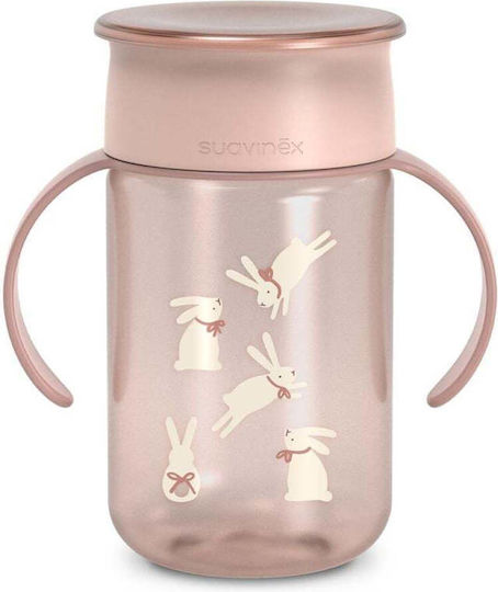 Suavinex Baby Sippy Cup Plastic with Handles Pink 340ml